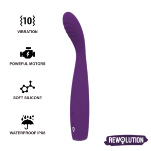 POTENTE - REWOLUTION - VIBRADOR FLEXÍVEL REWOSTIM