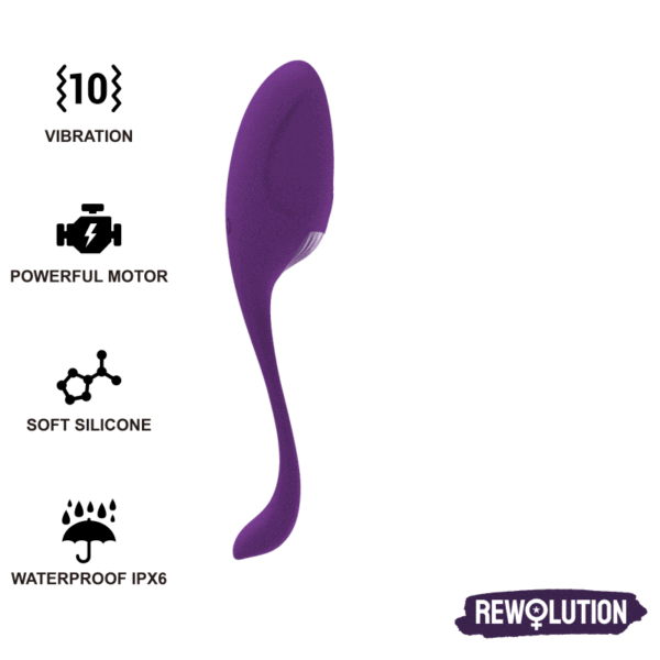 POTENTE - REWOLUTION - CONTROLE REMOTO DO VIBRADOR DE OVO REWOVO