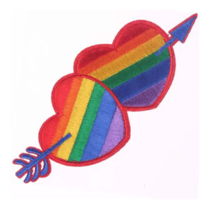 POTENTE - PRIDE - PATCH DE CORAO COM BANDEIRA LGBT