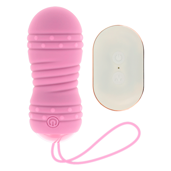 POTENTE - OHMAMA - OVO DE CONTROLE REMOTO 7 MODOS DE ROTAÇÃO ROSA