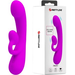 POTENTE - PRETTY LOVE - VIBRADOR SINCERO E ONDAS ESTIMULANTES DO CLITÓRIS SILICONE ROXO
