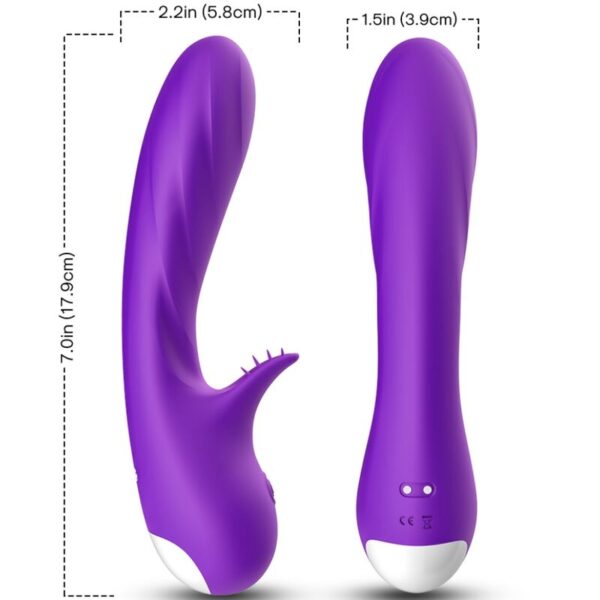 POTENTE - ARMONY - VIBRADOR ROMANCE COM ESTIMULADOR ROXO