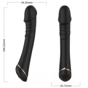 POTENTE - ARMONY - DILDO VIBRADOR SILICONE PRETO