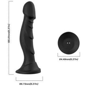 POTENTE - ARMONY - VIBRADOR DILDO E PLUG ANAL CONTROLE REMOTO PRETO