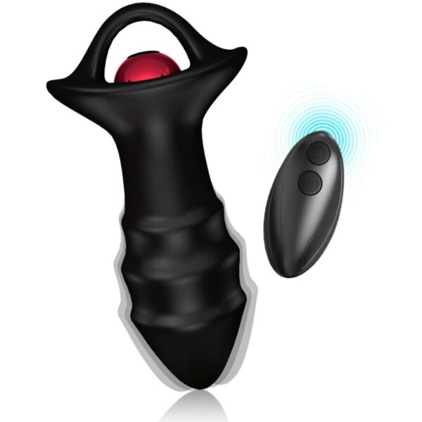 POTENTE - ARMONY - VIBRADOR DE DEDO KYLIN E CONTROLE REMOTO DE PLUG ANAL PRETO