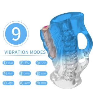 POTENTE - ARMONY - MASTURBADOR DEDO E VIBRADOR GRADIENTE AZUL