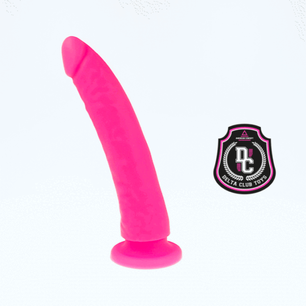 POTENTE - DELTA CLUB -TOYS DILDO MÉDICO ROSA SILICONE 20 CM -O- 4 CM