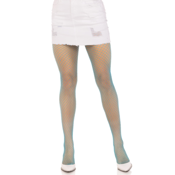POTENTE - LEG AVENUE - MEIA-CALA LYCRA FISHNNET AZUL