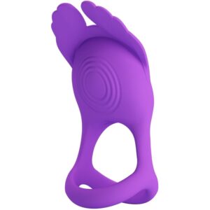 POTENTE - PRETTY LOVE - SILAS ANEL PARA PÊNIS VIBRANTE 7 VIBRAÕES SILICONE ROXO