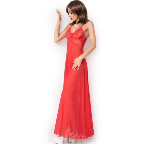 POTENTE - CHILIROSE - CR 3883 BABYDOLL LONGO VERMELHO S/M