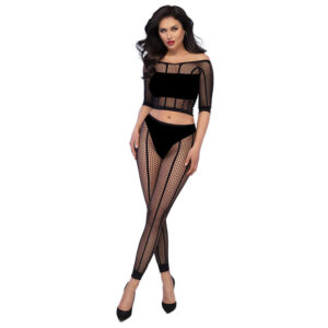 POTENTE - CHILIROSE - CR 4647 TOP E LEGGINS PRETO S/M