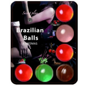 POTENTE - SECRETPLAY - BRAZILLIAN BALLS LUBRIFICANTE HOT BALLS 6 UNIDADES