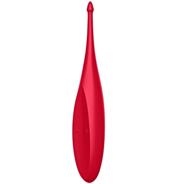 POTENTE - SATISFYER - VIBRADOR TWIRLING FUN TIP VERMELHO