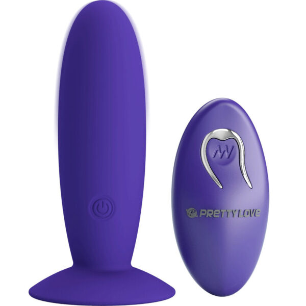 POTENTE - PRETTY LOVE - JUVENTUDE PLUG VIBRADOR ANAL CONTROLE REMOTO VIOLETA