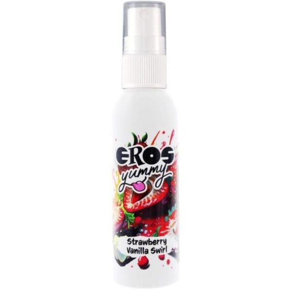 POTENTE - EROS - YUMMY SPRAY CORPORAL MORANGO VAINILLA SWIRL 50 ML