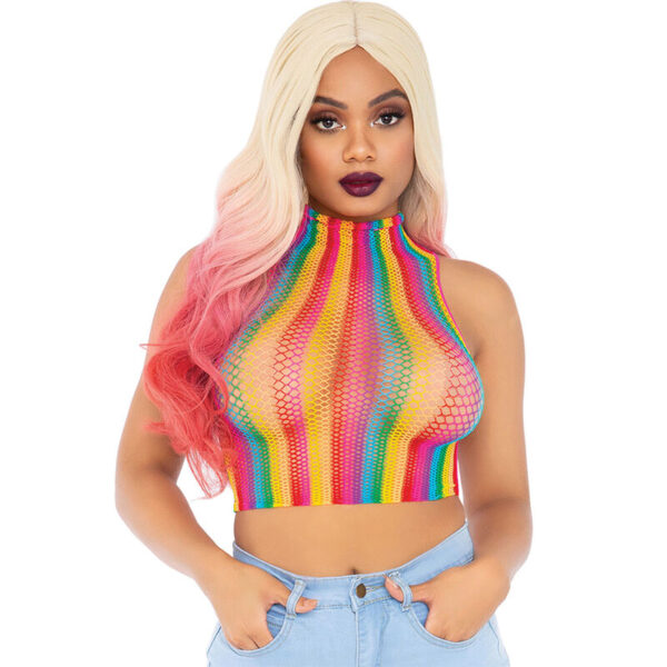 POTENTE - LEG AVENUE - TOP NET MULTICOLOR