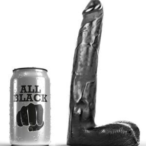 POTENTE - ALL BLACK - DILDO REALÍSTICO 21 CM