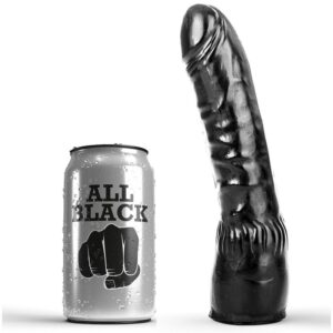 POTENTE - ALL BLACK - DILDO PRETO REALÍSTICO 20 CM