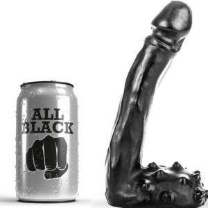 POTENTE - ALL BLACK - DILDO REALÍSTICO 19 CM