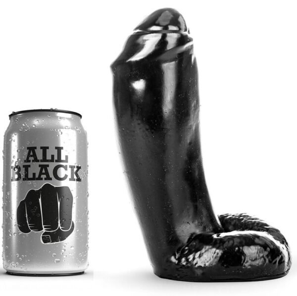 POTENTE - ALL BLACK - DILDO REALÍSTICO 18 CM