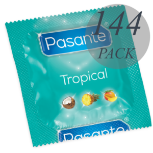 POTENTE - PASANTE - SACO TROPICAL DE PRESERVATIVOS 144 UNIDADES