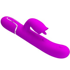 POTENTE - BONITO AMOR - VIBRADOR DE COELHO COM LAMBEDURA FÚCSIA