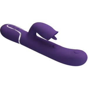 POTENTE - BONITO AMOR - VIBRADOR DE COELHO COM LAMBIDA ROXO