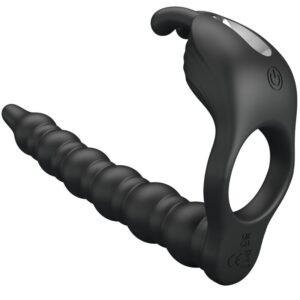 POTENTE - PRETTY LOVE - BLACKNEY ANÉIS PARA PÊNIS COM PLUG VIBRADOR