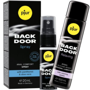 POTENTE - PJUR - BACK DOOR CONJUNTO DE LUBRIFICANTE ANAL E SPRAY