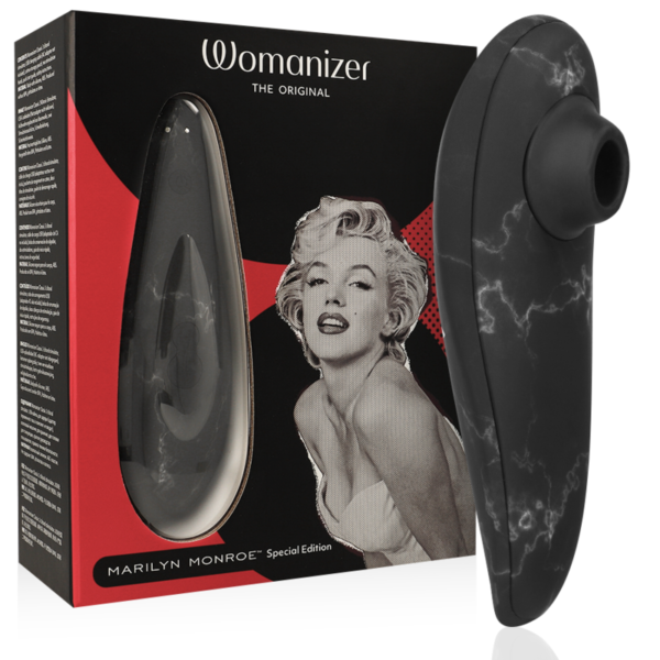 POTENTE - WOMANIZER - MARILYN MONROE CLASSIC 2 CLITORAL STIMULATOR BLACK MARBLE