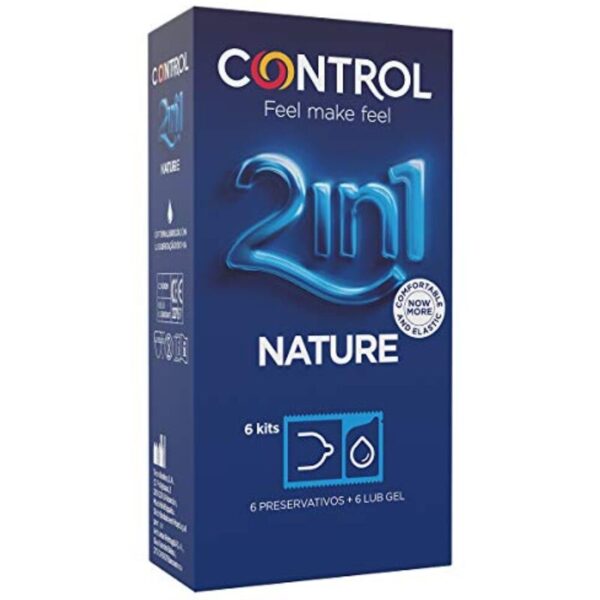 POTENTE - CONTROL - DUO NATURA 2-1 CONSERVANTE + GEL 6 UNIDADES