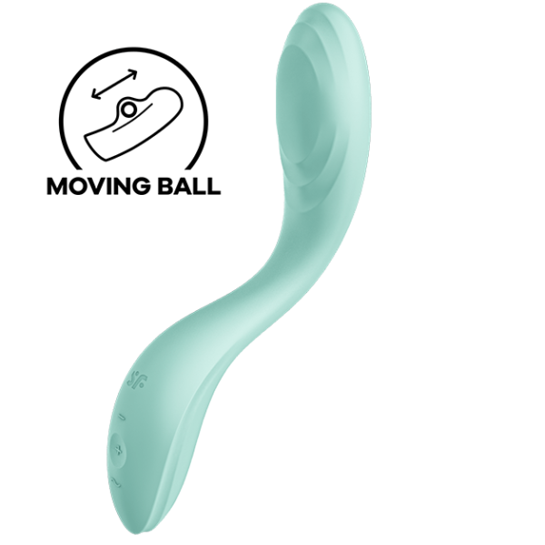 POTENTE - SATISFYER - VIBRADOR RRROLLING PLEASURE GSPOT VERDE