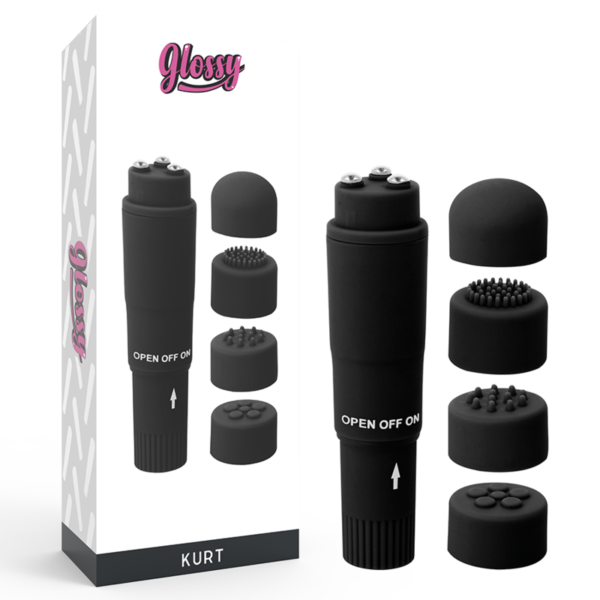 POTENTE - GLOSSY - MASSAGER DE BOLSO KURT PRETO