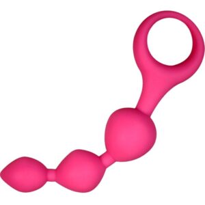 POTENTE - ALIVE - BOLAS ANAIS DE SILICONE TRIBALL ROSA 15 CM