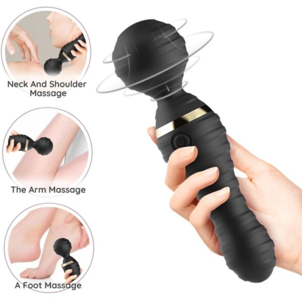 POTENTE - ARMONY - MASSAGER E VIBRADOR FREEDO PEQUENO PRETO