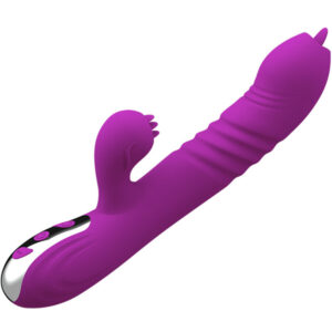 POTENTE - ARMONY - FAIRY MULTIFUNO VIBRADOR DE LÍNGUA DUPLA EFEITO DE CALOR VIOLETA