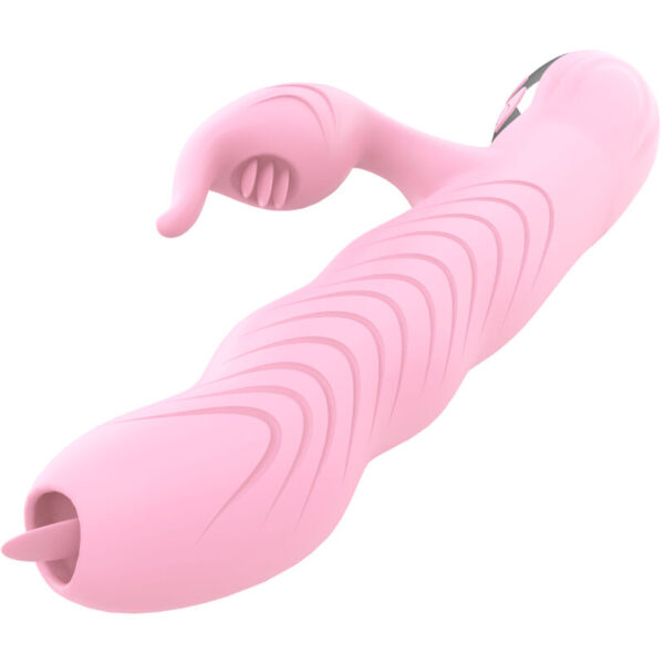 POTENTE - ARMONY - MARCIA VIBRADOR & THRUSTING DUPLA LÍNGUA EFEITO CALOR ROSA