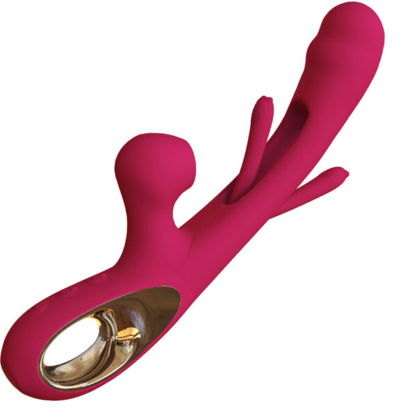 POTENTE - ARMONY - VIBRADOR DE IMPACTO SWING E ESTIMULADOR DUPLO MODELO 2 BORDEAUX