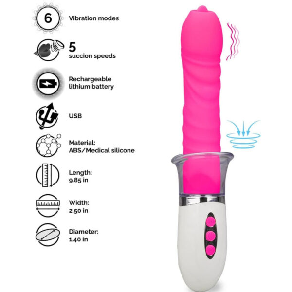 POTENTE - ARMONY - VIBRADOR LIBERTY E IMPULSO COM LÍNGUA