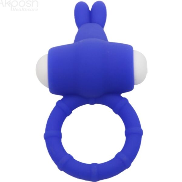 POTENTE - ARMONY - MS BUNNY ANEL VIBRADOR SILICONE AZUL