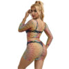 SUBBLIME - 952440 2 PEAS FISHNET BODYSTOCKING MANGA COMPRIDA ARCO-ÍRIS TAMANHO ÚNICO - Image 2