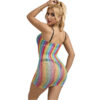 SUBBLIME - 952457 RAINBOW OMBRO A OMBRO SEM MANGAS FISHNET BODYSTOCKING TAMANHO ÚNICO - Image 2