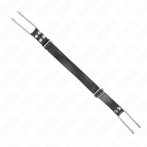 POTENTE - KINK - MORDAÇA DE GANCHO DE METAL AJUSTÁVEL 36-52 CM