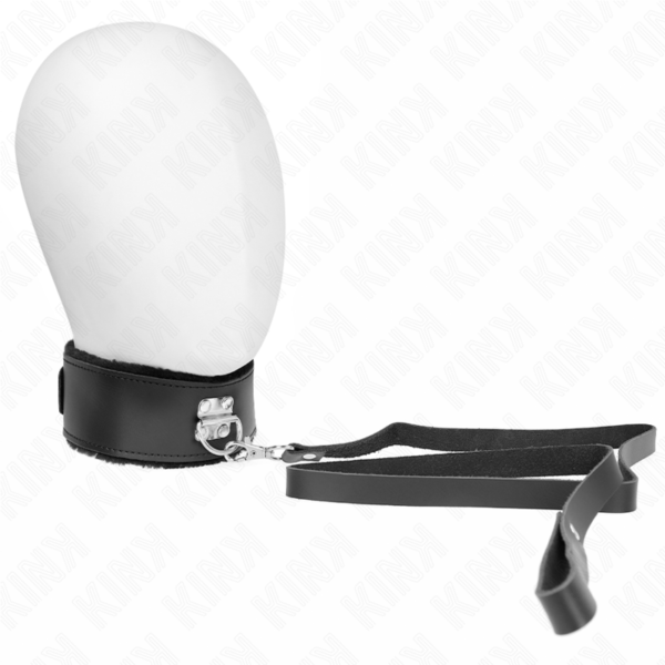 POTENTE - KINK - COLAR COM CINTO 116 CM COM ALÇA DE COURO PRETA AJUSTÁVEL 40-48 CM X 6 CM