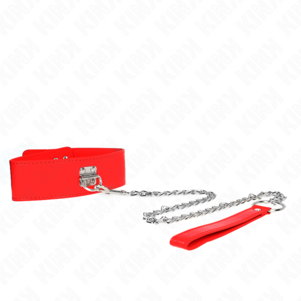POTENTE - KINK - COLAR COM CINTO 65 CM COM ALÇA LARGA VERMELHA AJUSTÁVEL 33