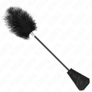 POTENTE - KINK - PENAS DE AVESTRUZ PARA CÓCEGAS COM PALETE DE RENDA 56 CM