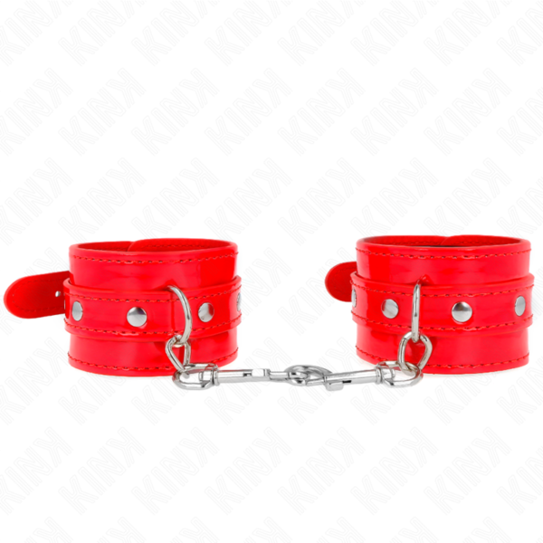 POTENTE - KINK - PUNHOS DE MÃO BRILHANTE VERMELHO AJUSTÁVEL 23-33 CM
