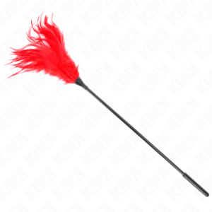 POTENTE - KINK - MÚLTIPLAS PENAS DE CÓCEGAS VERMELHAS 45 CM