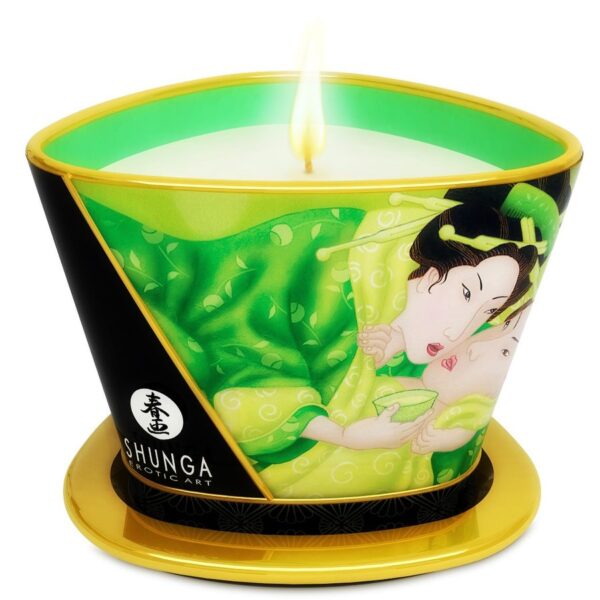 POTENTE - SHUNGA - MINI CARESS BY CANDELIGHT MASSAGE VELA T VERDE 170 ML