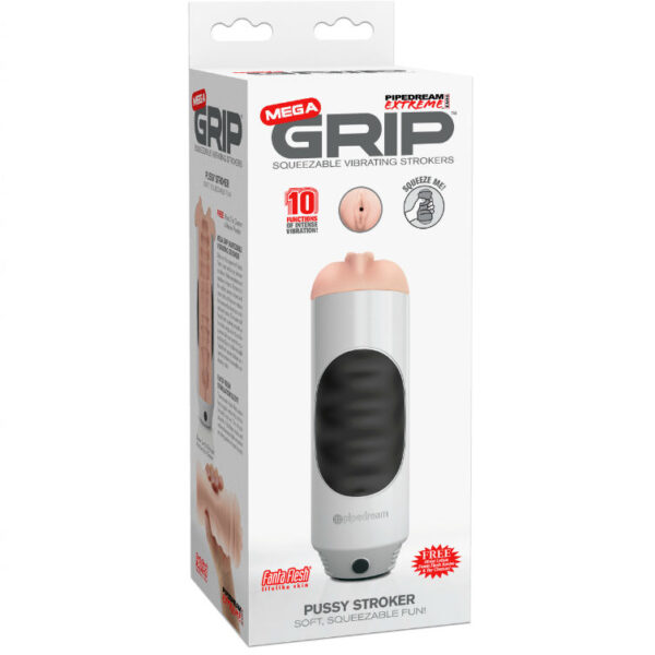 POTENTE - EXTREME TOYZ - PIPEDREAM MEGA GRIP VAGINA MASTURBADOR VIBRADOR